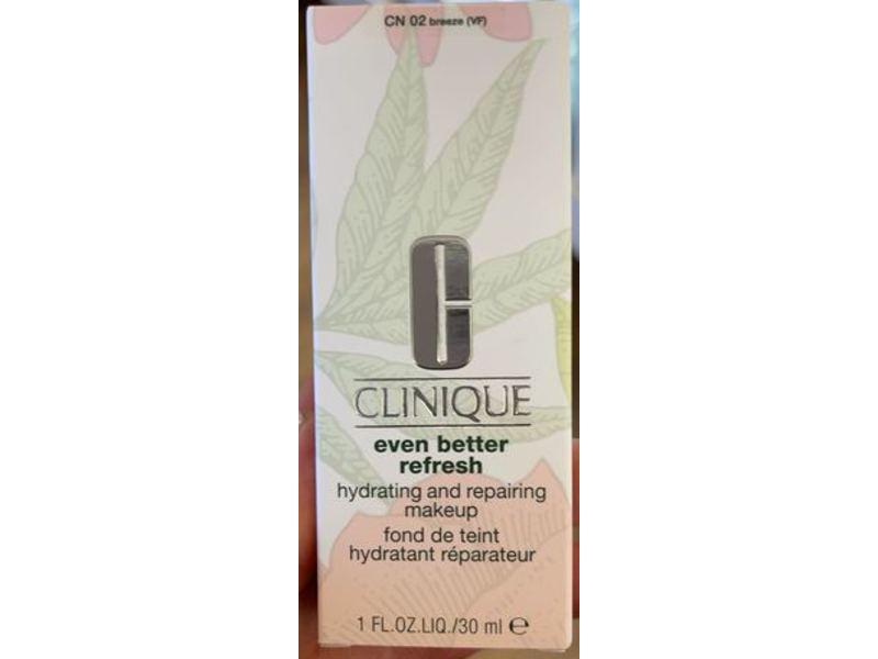 Clinique Even Better Refresh Hydrating And Repairing Foundation, 02 Breeze, 1 fl oz/30 mL