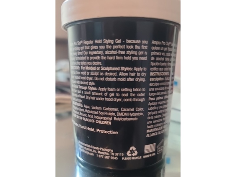 Ampro Pro Styl Protein Styling Gel, Regular Hold, 18 oz/511 g