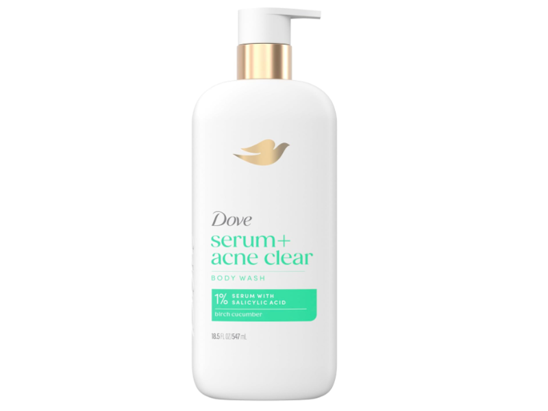Dove Serum+ Acne Clear Body Wash, 18.5 fl oz/547 mL