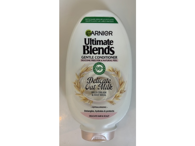 Garnier Ultimate Blends Conditioner, Delicate Rice Cream & Oat Milk, 400 mL