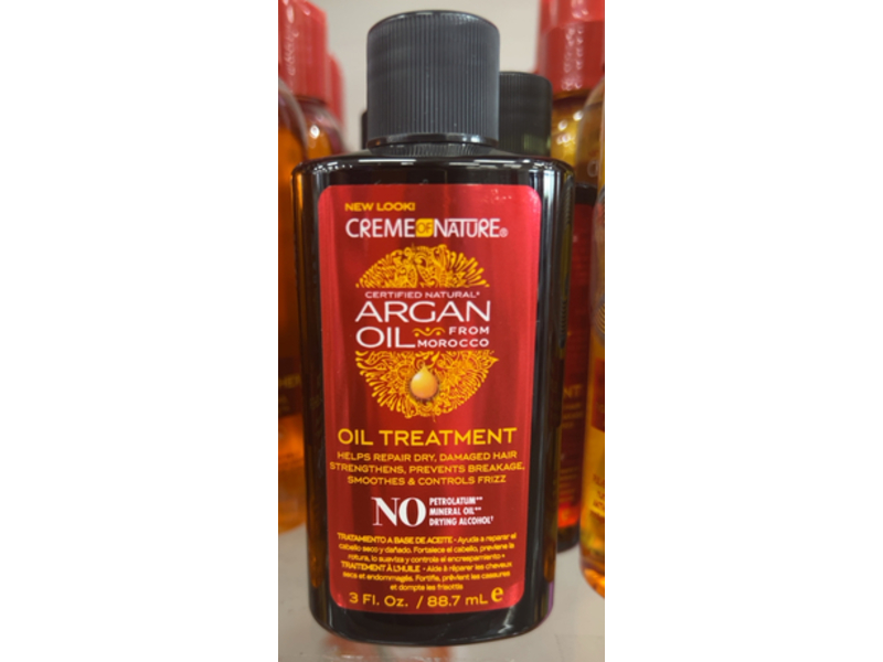 Creme Of Nature Oil Treatment, Argan Oil, 3 fl oz/88.7 mL, Pack Of 6
