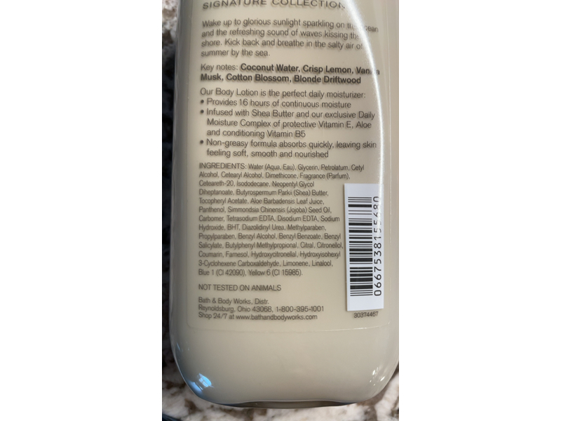 Bath & Body Works Body Lotion, Shea & Vitamin B, 8 fl oz/236 mL