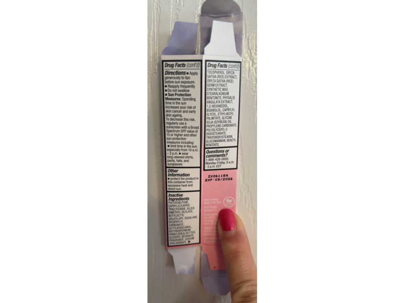 Hello Sunday Clear Lip Balm, SPF 50, Strawberry, 0.5 fl oz/15 mL