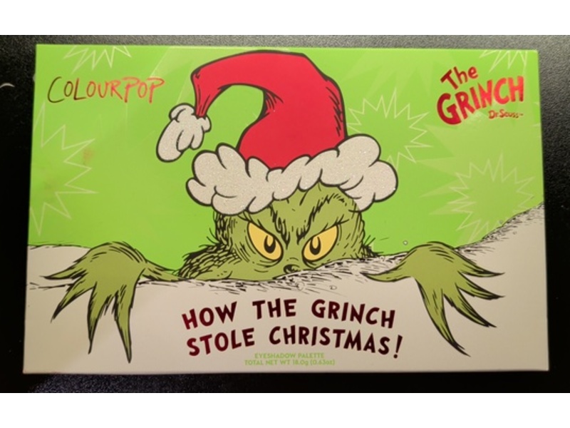 ColourPop x The Grinch Eyeshadow Palette, How The Grinch Stole Christmas , 0.63 oz/18.03 g