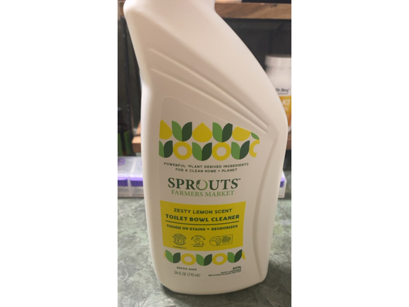 Sprouts Toilet Bowl Cleaner, Zesty Lemon Scent, 24 fl oz/710 mL