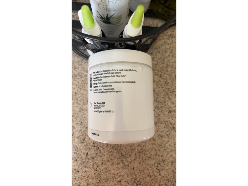 Plant Therapy Organic Shea Butter, Raw & Unrefined, 16 oz/453 g