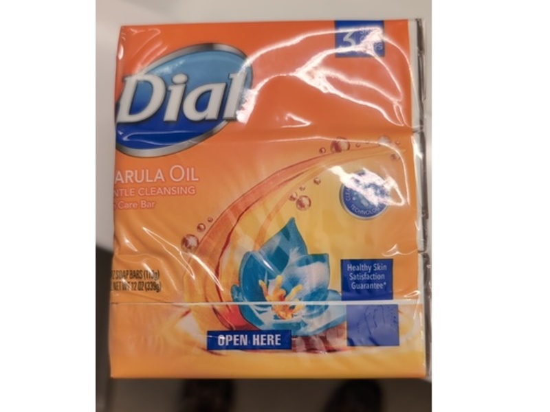 Dial Skin Care Gentle Cleansing Bar, Marula Oil, 4 oz/330 g, 3 Count, Pack Of 4