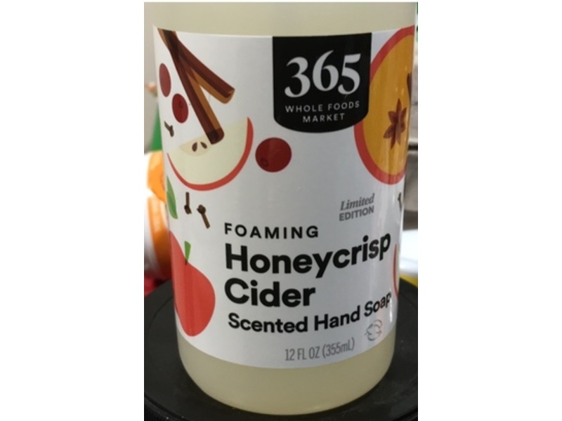 365 by Whole Foods Market Foaming Scented Hand Soap, Honeycrisp Cider, 12 fl oz/355 mL