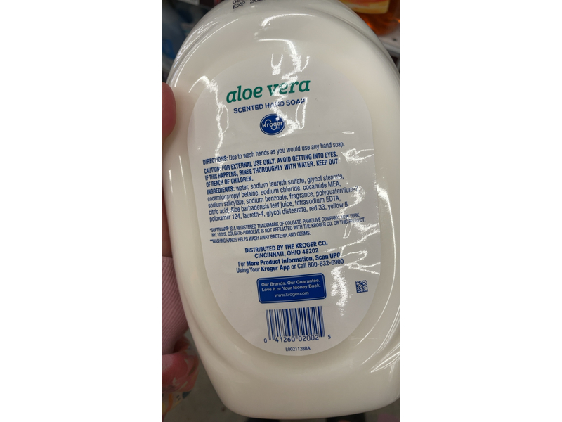 Kroger Scented Hand Soap, Aloe Vera, 50 fl oz/1.47 L