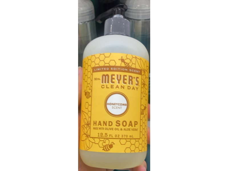 Mrs. Meyer's Clean Day Hand Soap, Honeycomb Scent, 12.5 fl oz/370 mL