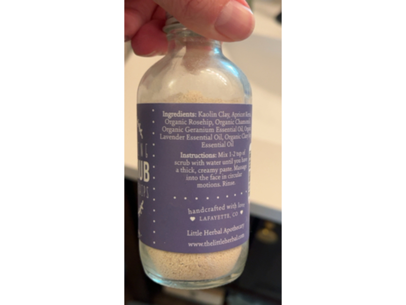 Little Herbal Exfoliating Face Scrub, Chamomile & Rosehips, 2 oz/56 g