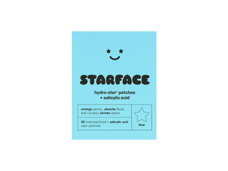 Starface Hydro-Star Patches , Blue, 32 Count