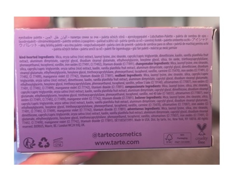 Tarte Amazonian Clay Travel Eyeshadow Palette, 0.0342 oz/0.97 g