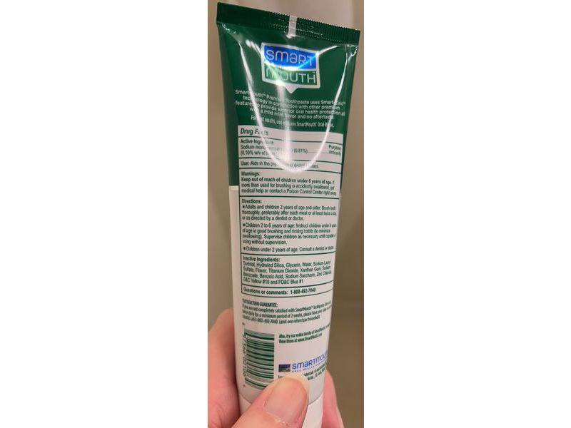 Smart Mouth Premium Toothpaste, 6 oz/170g