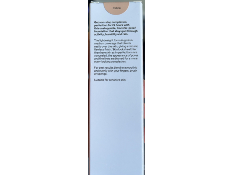 No 7 Stay Perfect Foundation, Calico, SPF 30, 1 fl oz/30 mL