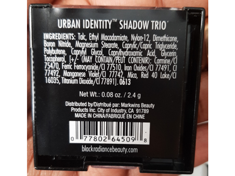 Black Radiance Urban Identity Shadow Trio, Cute, 0.08 oz/2.4 g