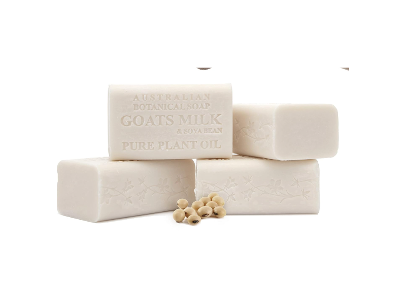 Australian Botanical Soap, Goats Milk & Soya Bean Oil, Pack Of 4