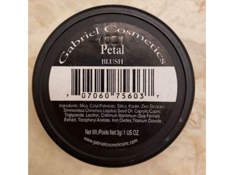 Gabriel Cosmetics, Blush, Petal, 0.1 oz/3 g