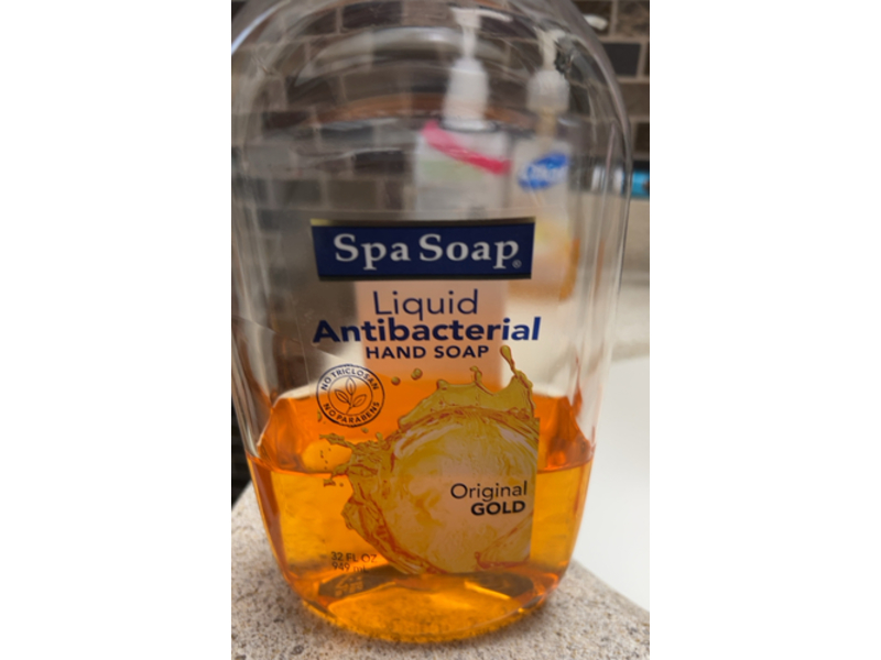 Spa Soap Liquid Antibacterial Hand Soap, Original Gold, 32 fl oz/949 mL