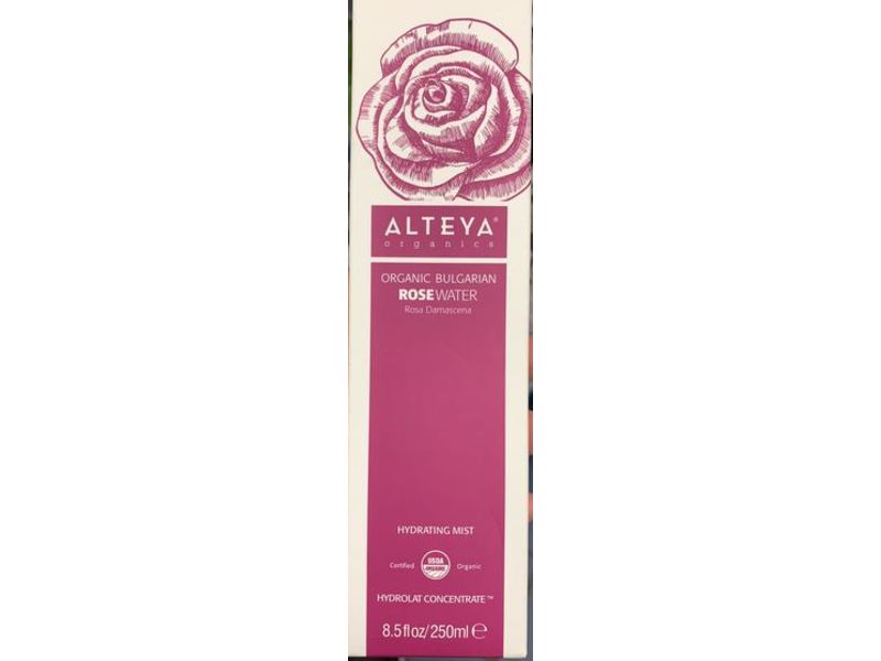 Alteya Hydrating Mist, Organic Bulgarian Rose Water, 8.5 fl oz/250 mL