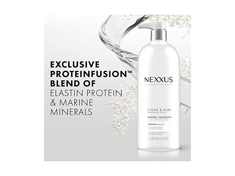 Nexxus Clean and Pure Clarifying Shampoo and Conditioner With ProteinFusion, 2-Pack 33.8 oz