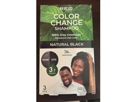 Red by Kiss Color Change Shampoo Permanent Hair Color Kit, Natural Black, 2 Count - thumbnail 2