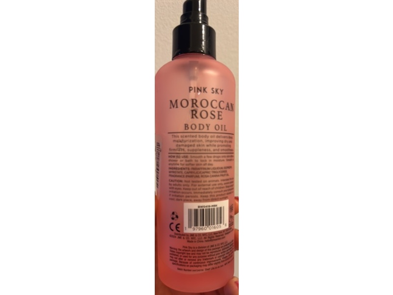 Pink Sky Body Oil, Moroccan Rose, 8.11 fl oz/240 mL