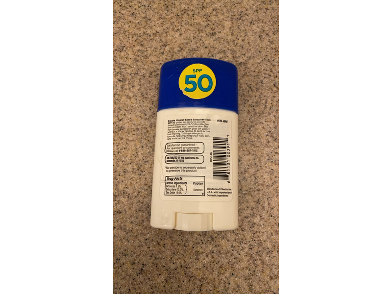 Equate Kids Mineral Based Sunscreen, SPF 50, 1.5 oz/42 g