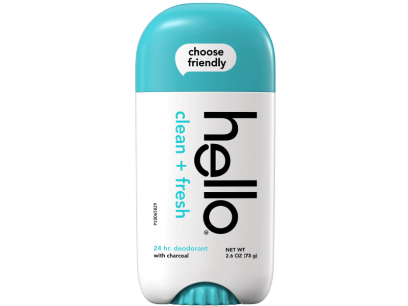 Hello Deodorant, Clean + Fresh, 2.6 oz/73 g, Pack Of 3
