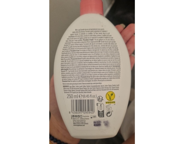 Byphasse Sensitive Intimate Gel, 8.45 fl oz/250 mL