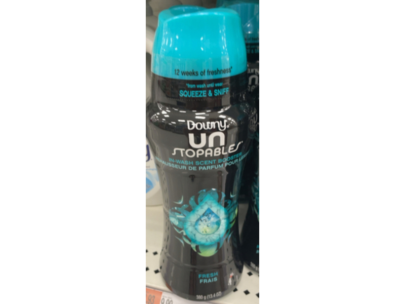 Downy Unstopables In-Wash Scent Booster, Fresh, 13.4 oz/380 g