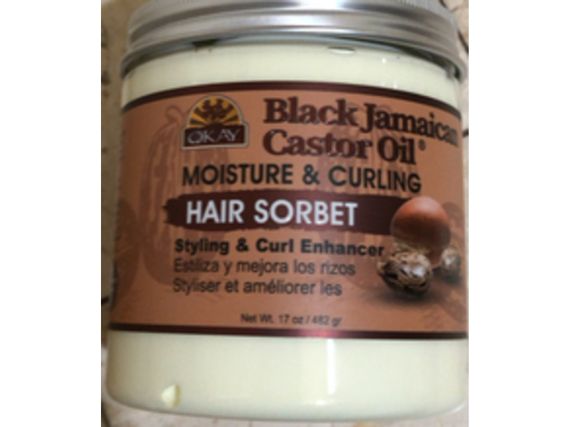 Okay Moisture & Curl Enhancer, Black Jamaica Castor Oil, 17 oz/482 g