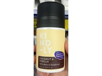 Kindly Natural Deodorant, Coconut & Vanilla, 2.03 fl oz/60 mL - Image 3