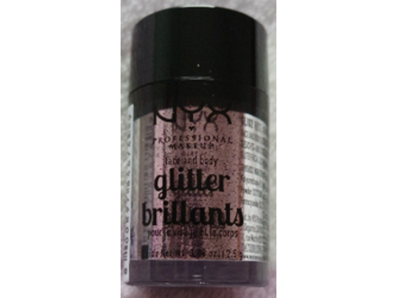 NYX Professional Makeup Face & Body Glitter, Rose, 0.08 oz/2.5 g