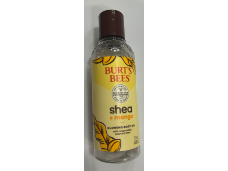 Burt's Bees Glowing Body Oil, Shea & Mango, 5 fl oz/147.8 mL