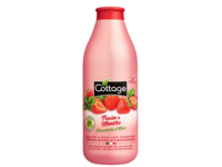 Cottage Fraise Menthe Moisturizing Shower Gel & Bath Milk, Strawberry & Mint, 25.3 fl oz/750 mL - thumbnail 1