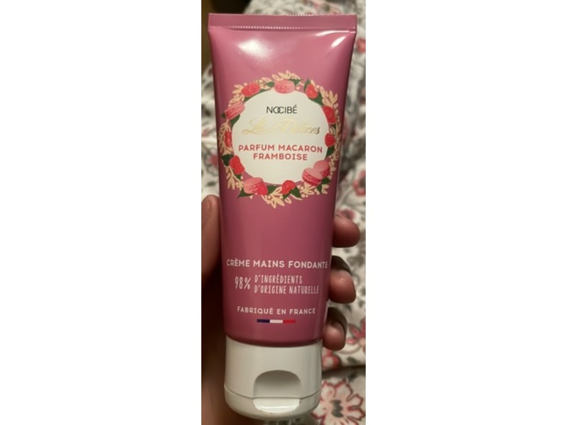 Nocibe Les Delices Melting Hand Cream, Raspberry Macaron Fragrance, 75 mL
