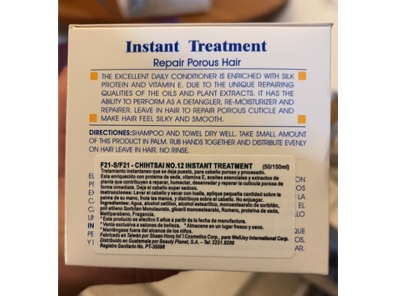 Chihtsai Instant Treatment Repair Porous Hair, 5.07 fl oz/150 mL