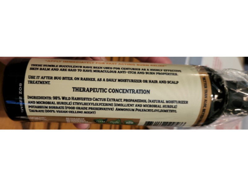 Wild Harvest Wild Cactus Gel, 8 oz/226 mL