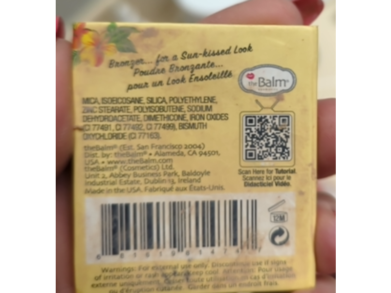 The Balm Bahama Mama Bronzer, Natural Matte, 0.11 fl oz/3 g