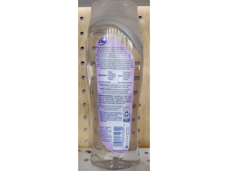 Dial Clean + Gentle Hypoallergenic Body Wash, Waterlily, 16 fl oz/473 mL