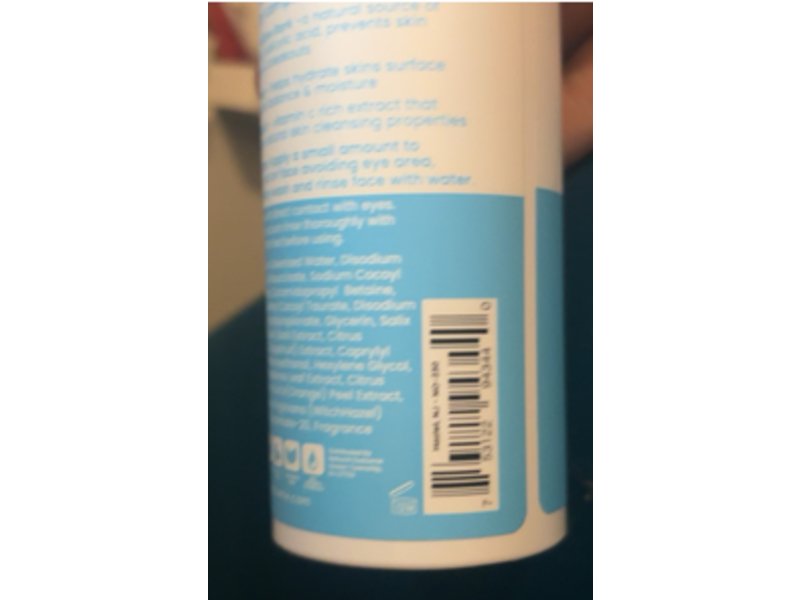 Natural Outcome Teen Skin Gentle Clarifying Face Wash, Willow Bark + Aloe & Grapefruit, 5 oz/150 mL