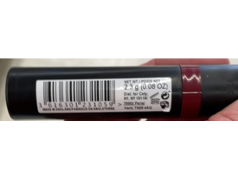 Rimmel London Lasting Finish Matte Lipstick, 560 Crimson Desire, 0.08 oz/2.3 g