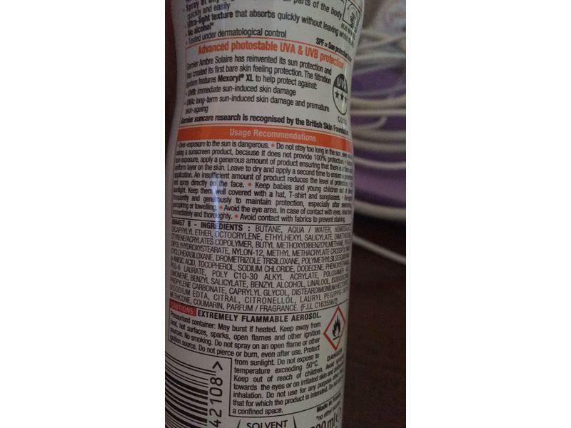 Garnier Ambre Solaire Ultra Light Dry Protection Mist High, SPF30, 200 mL