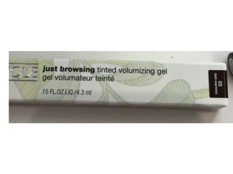 Clinique Just Browsing Tinted Volumizing Gel, Dark Espresso, 0.15 fl oz/4.3 mL
