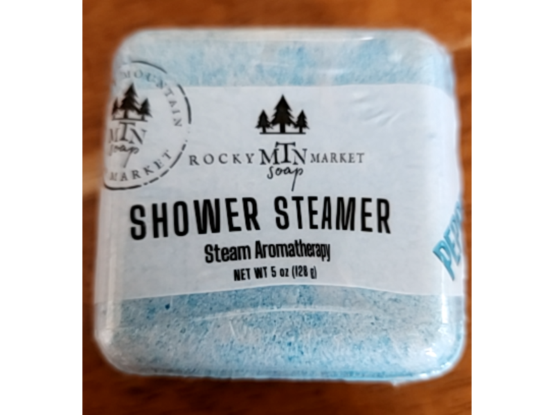 Rocky Mountain Soap Market Shower Steamer, Peppermint, 5 oz/128 g