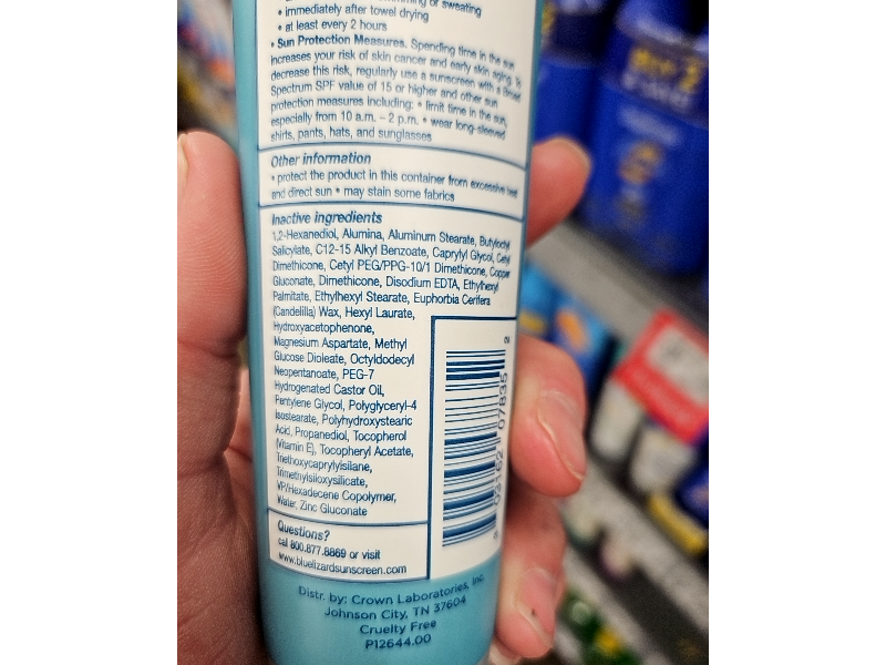 Blue Lizard Sport Mineral Sunscreen, SPF 50, 5fl oz/148 mL