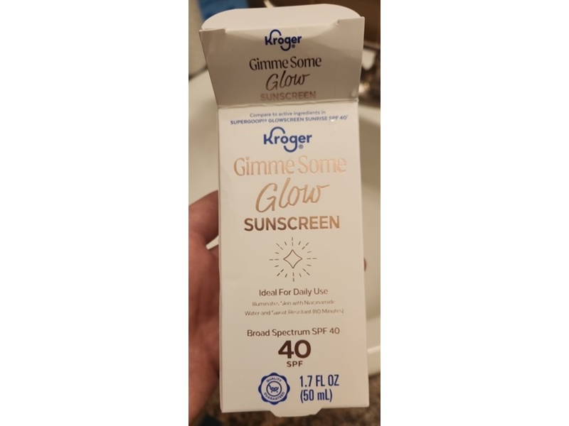 Kroger Gimme Some Glow Sunscreen, SPF 40, 1.7 fl oz/50 mL