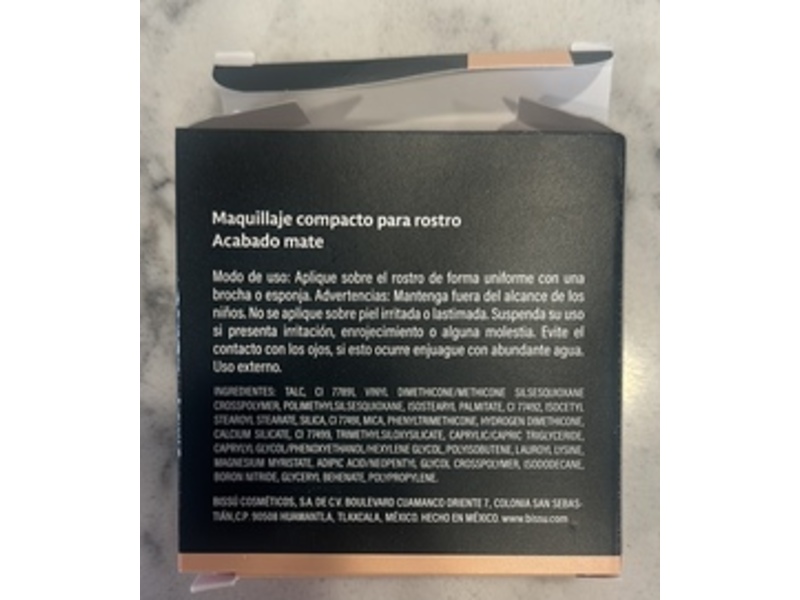 Bissu Marquillaje Powder Compacto, 05 Pebble, 8 g