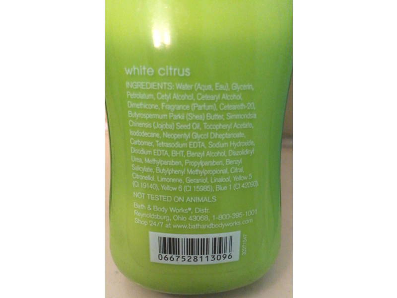 Body Works Body Lotion, White Citrus, 3 fl oz/88 mL